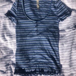 AEROPOSTLE BLUE LOW CUT TEE